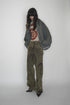 CIRCLE RIB WASHED MA-1 -GRAYISH KHAKI-